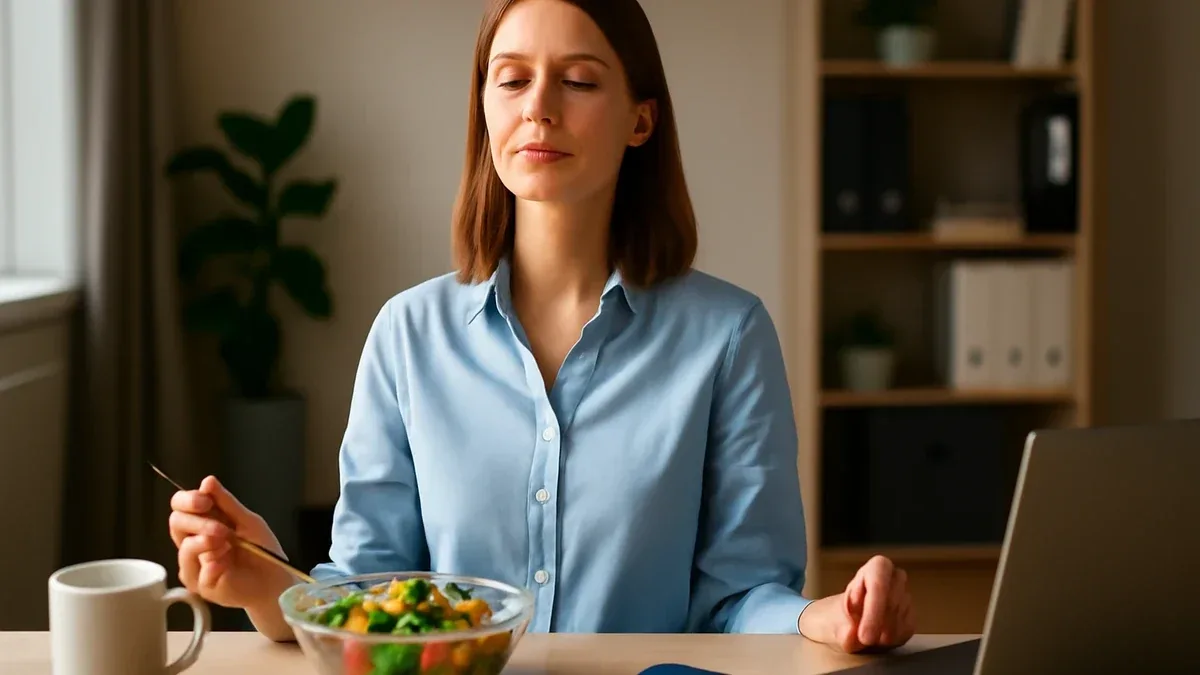 Meditare per pochi minuti durante la pausa pranzo: come organizzarsi