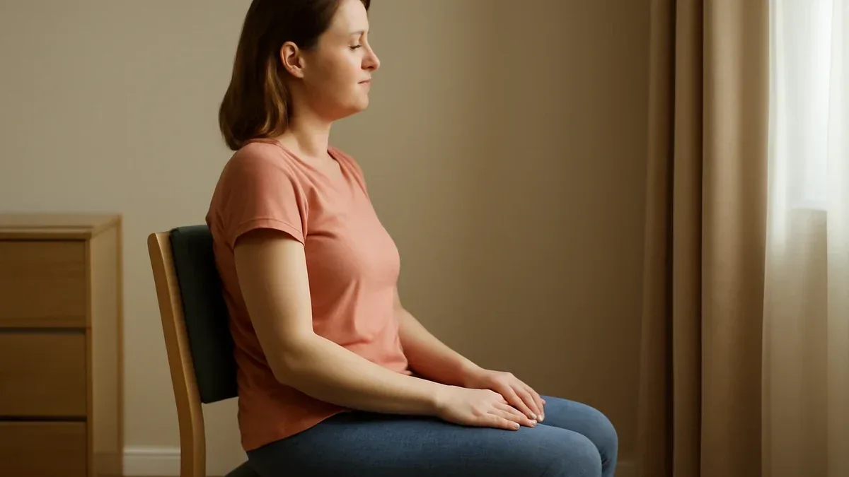 Come meditare da seduti su una sedia senza irrigidire la schiena
